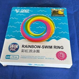 New rainbow 🌈 swim ring